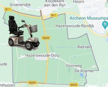 scootmobiel hazerswoude dorp rijndijk rietveld koudekerk aan den rijn